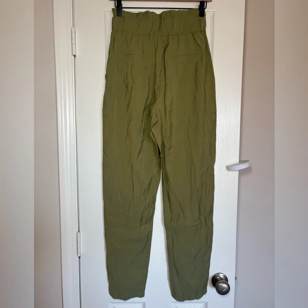 Scotch & Soda Olive Paperbag Waist Tapered Pants Girls‎ 16